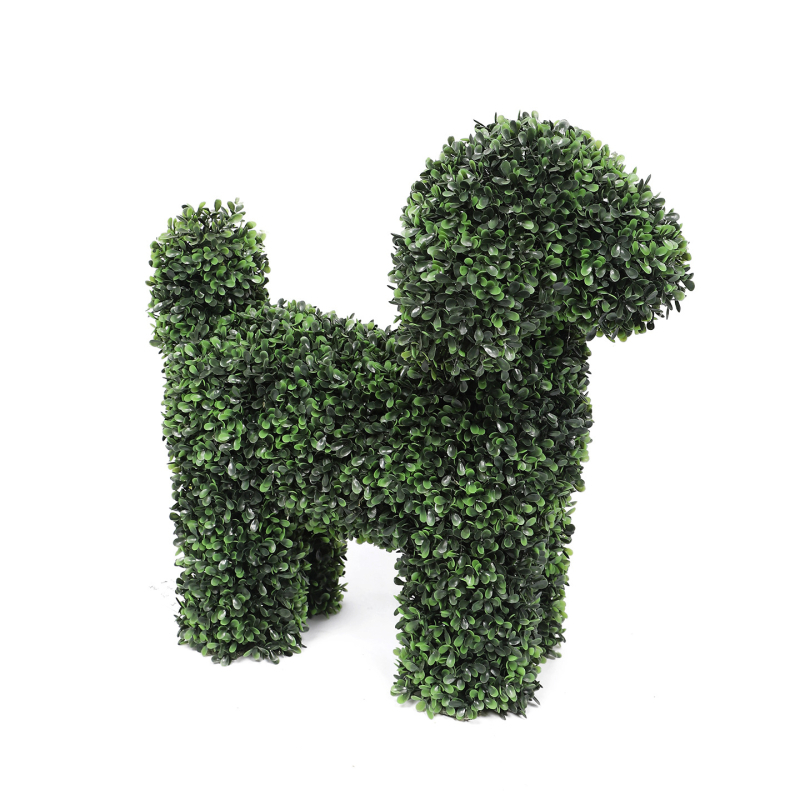 Plante artificiale verzi cu forme de animale de Paște pentru grădină, vitrine de magazine, decor interior și exterior