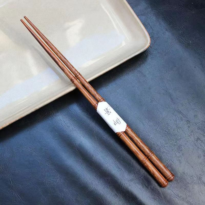 Chopsticks din lemn, design creativ, vârfuri în stil japonez, pentru uz casnic, set cu câte o pereche pentru fiecare persoană