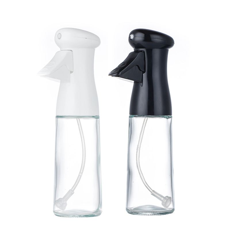 Dispenser de ulei din sticlă, dozare precisă, recipient transparent, capac apăsat pentru bucătărie