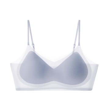 Nevidljivi push-up grudnjak od ice silk za male grudi, ljetni tanki naramenice