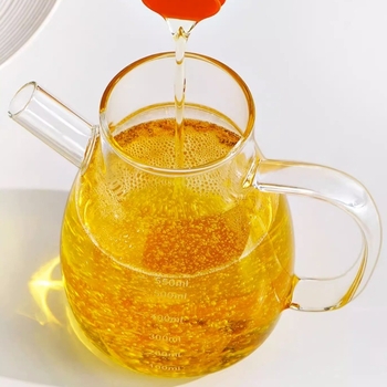 Sticlă pentru ulei cu scară, sticlă din borosilicat înalt, design minimalist îngroșat, capacitate mare, recipient rezistent la căldură pentru sos de soia și oțet