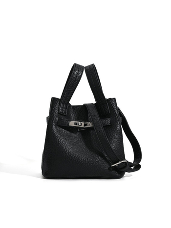 Ženska PU bucket torba s Lychee teksturom, minimalistički dizajn, crossbody torba sa šnrom, proljeće 2026