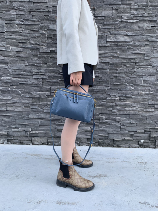 Ženska crossbody torba, velika kapaciteta, mekana koža prvog sloja teleće kože, svakodnevna torba