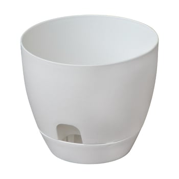 Ghiveci plastic auto-udare, design verde simplu, bază Ø9 cm, durabil și respirabil, pentru casă, birou și balcon