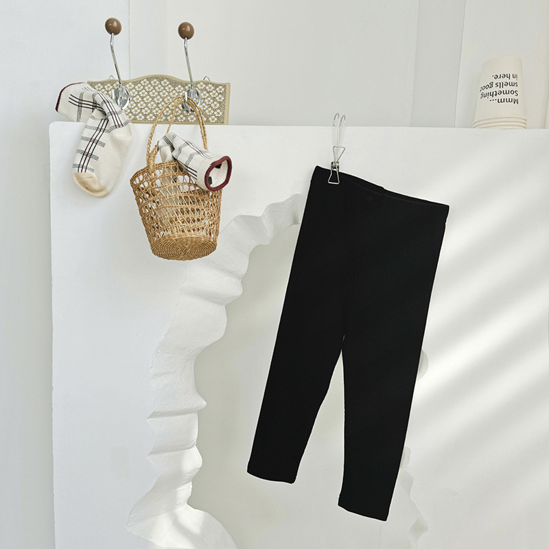 Őszi 2025 Gyerekek pamut csíkos leggings, elasztikus derék, puha felület, 3–8 éveseknek
