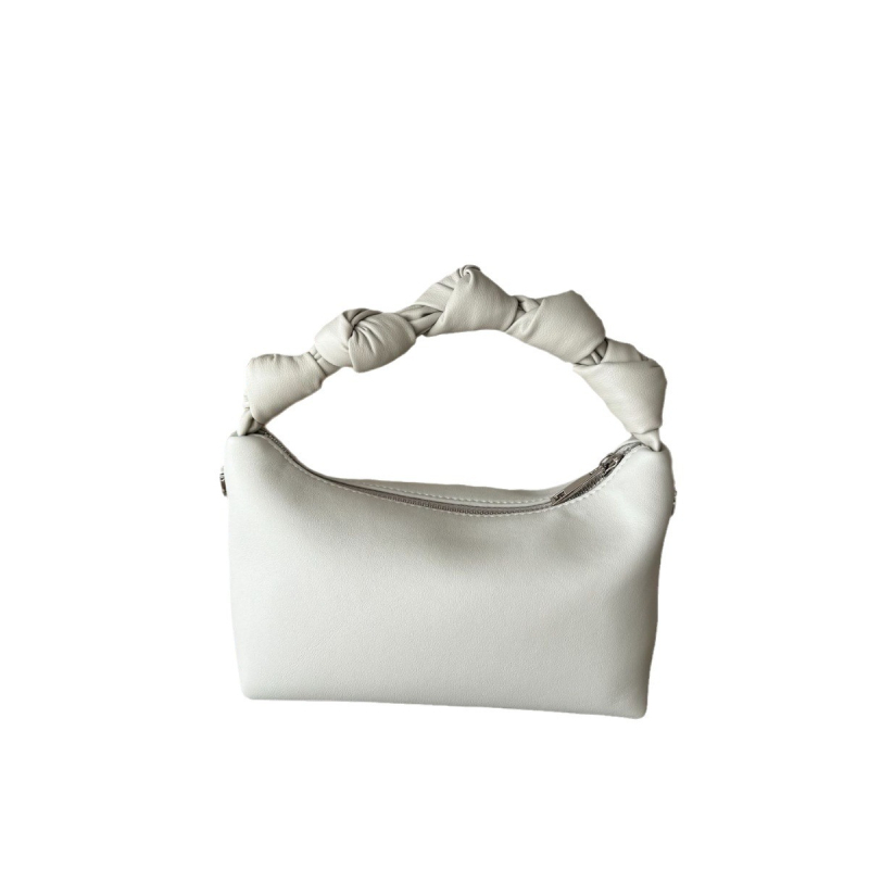 Kožna torbica u korejskom stilu, vintage čvor i dizajn oblaka, ženska crossbody torba