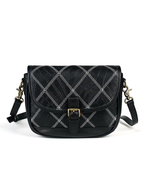 Ancient Chaoke ženska torbica etničkog stila, preko ramena ili crossbody, od prave kože vrhunske kvalitete, dijamantni šav, mala torbica
