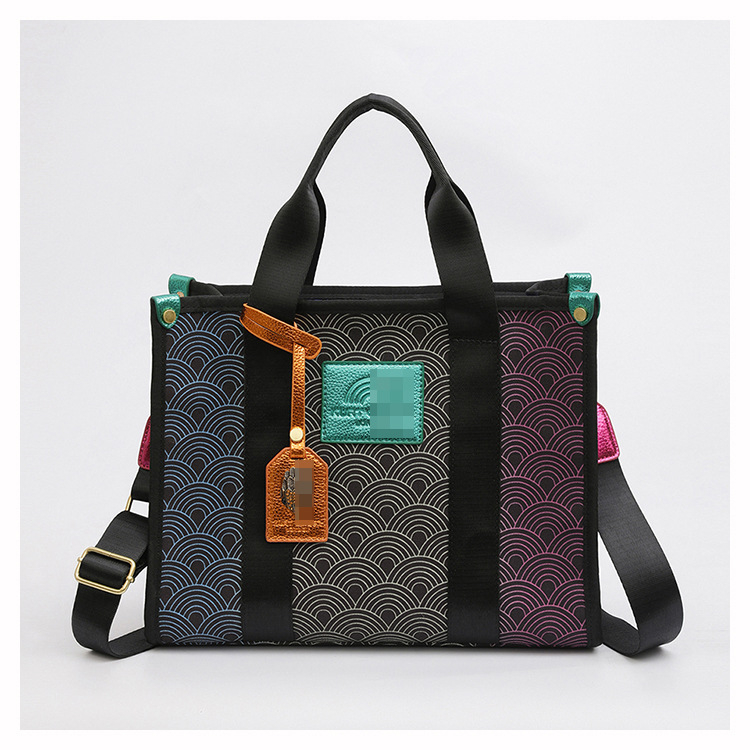 Ženska crossbody tote torba s velikim kapacitetom, svakodnevna torba, dizajn blok boja, elegantan stil