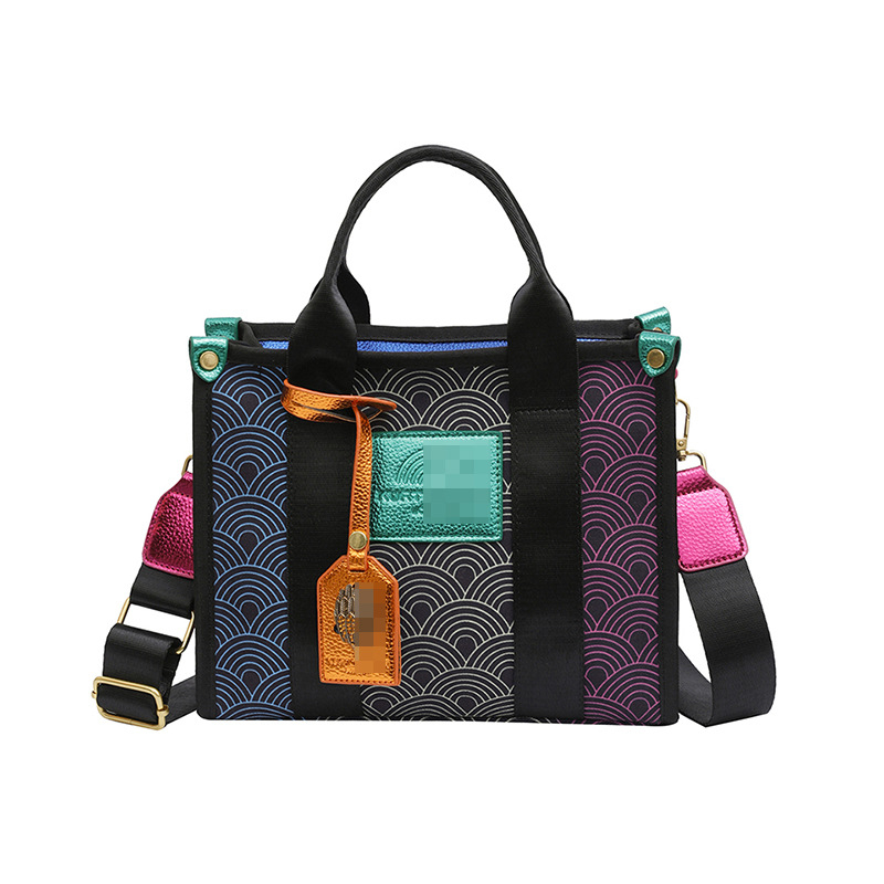 Ženska crossbody tote torba s velikim kapacitetom, svakodnevna torba, dizajn blok boja, elegantan stil