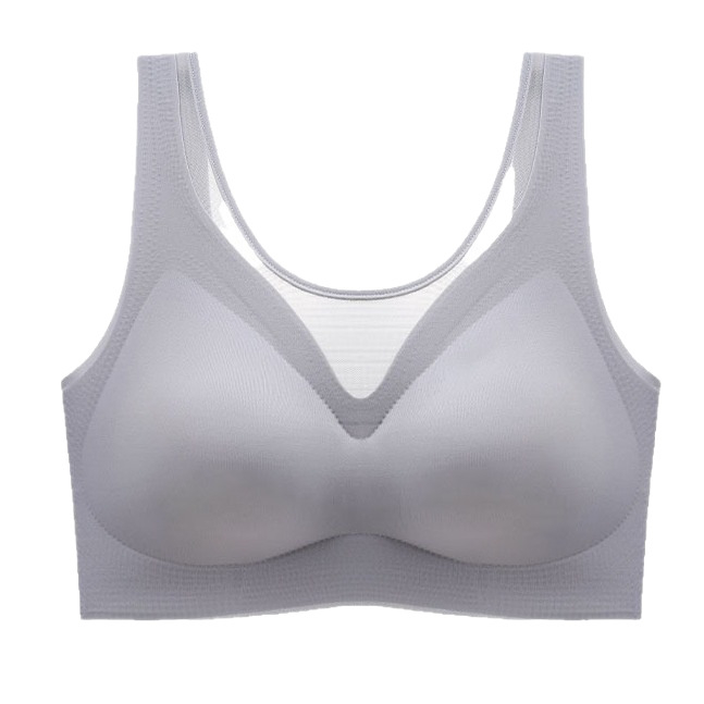 Bezšivna mrežasta grudnjaka za žene, bez žice, s punim košaricama, vest-stil, tanak