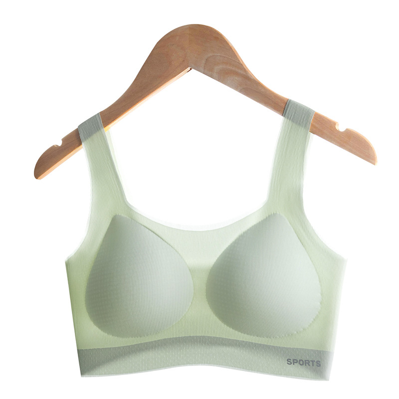 Bešavni grudnjak-vest za djevojčice 12–16 godina, lagan materijal Ice Silk