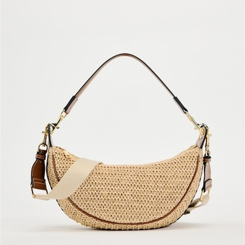 Ženska torba od slame, mala, crossbody, dumpling stil, proljeće 2024