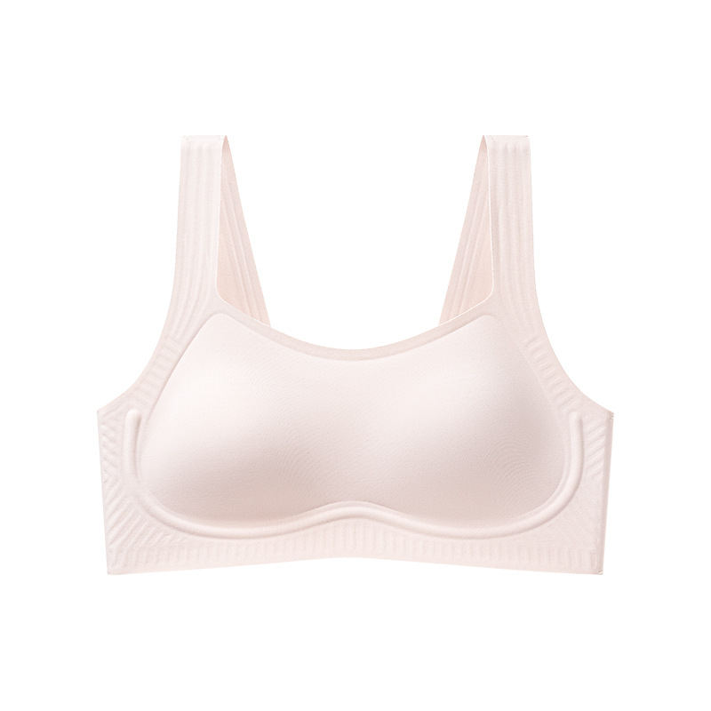 Gel‑tekstura, prozračan, bezšivni sexy push-up grudnjak za žene, bez čelične žice, plus-size, stražnji dizajn u stilu veste