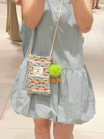 Šarena mini platnena torbica za telefon i kozmetiku, Chanel inspiriran stil, bucket oblik