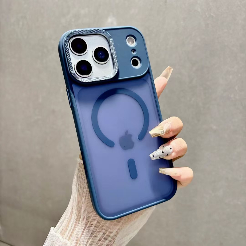 Magnetna zaštitna maska za iPhone 17 Pro Max s matnom površinom i metalnim ogledalom završetkom