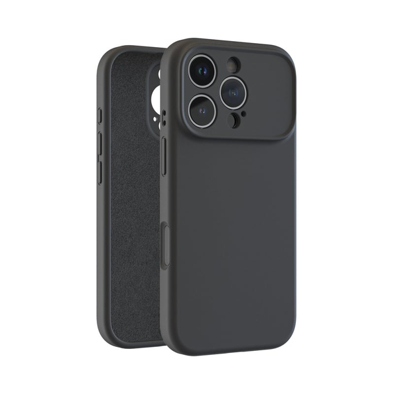 Maska za iPhone 17 Pro od tekućeg silikona – puna zaštita kamere, otporna na padove, precizni otvori, u bojama: žuta, siva, crna, antička bijela