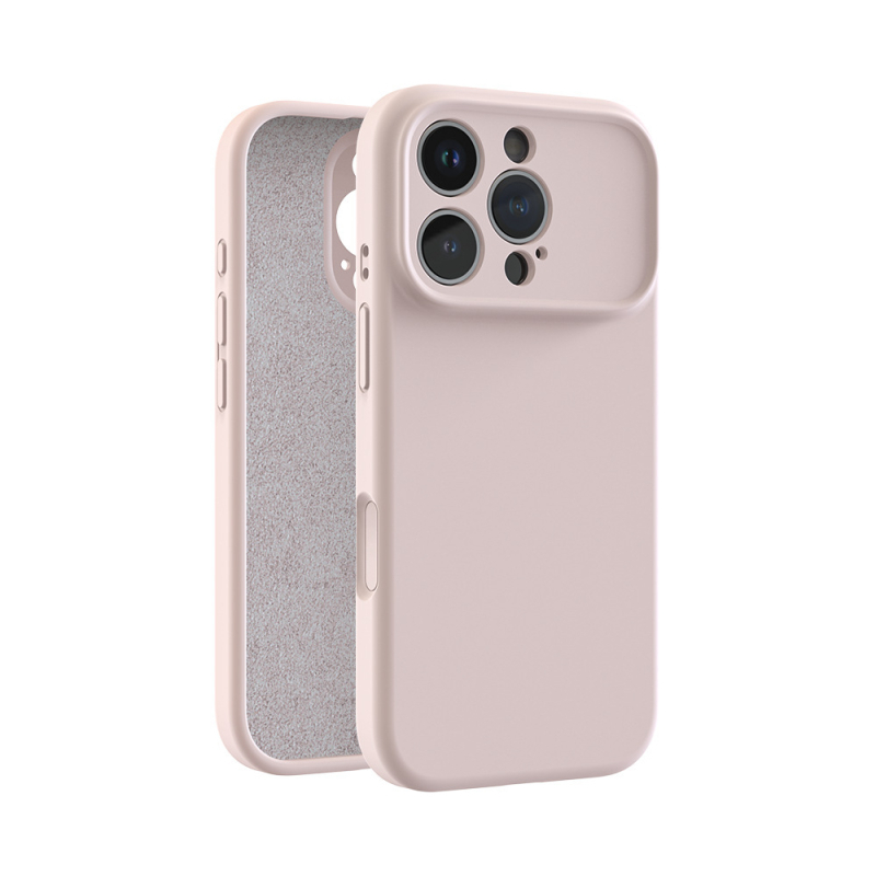 Maska za iPhone 17 Pro od tekućeg silikona – puna zaštita kamere, otporna na padove, precizni otvori, u bojama: žuta, siva, crna, antička bijela