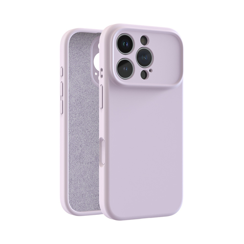 Maska za iPhone 17 Pro od tekućeg silikona – puna zaštita kamere, otporna na padove, precizni otvori, u bojama: žuta, siva, crna, antička bijela