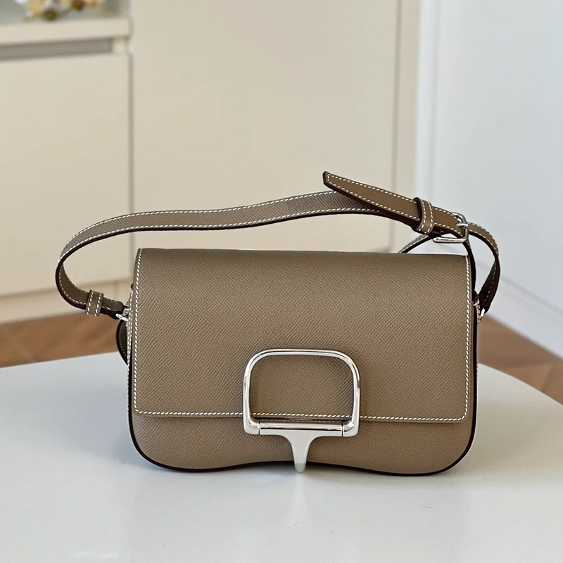 Ženska torbica od prave kože, saddle stil, preko ramena i crossbody, srednje veličine, 2026 model