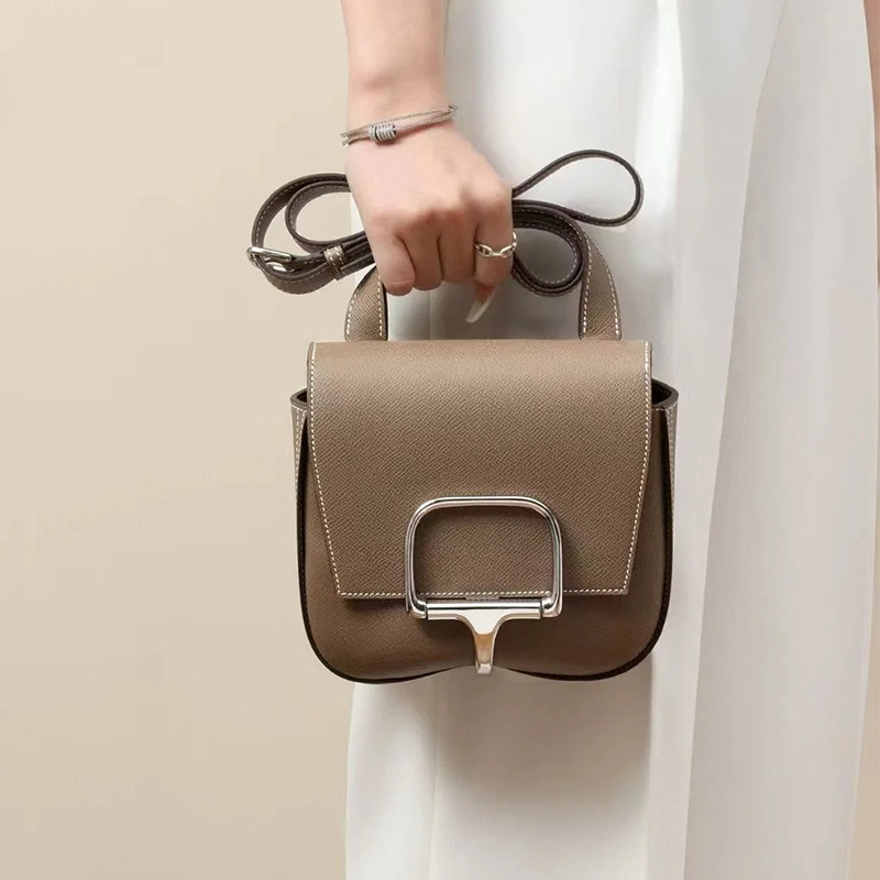 Ženska torbica od prave kože, saddle stil, preko ramena i crossbody, srednje veličine, 2026 model