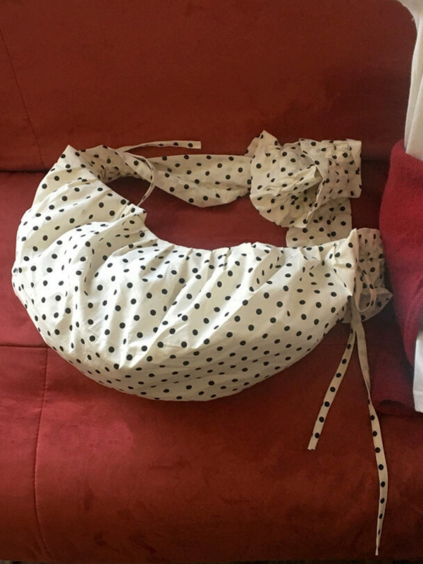 Proljetna nova retro torbica s plisiranim uzorcima i točkicama, polumjesečnog oblika, torba preko ramena s jednim remenom, inspirirana Korejom