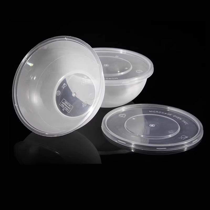 Recipient de unică folosință, rotund, 650 ml, pentru Eight Treasures Rice și Laba Porridge, bol pentru take-away, îngroșat