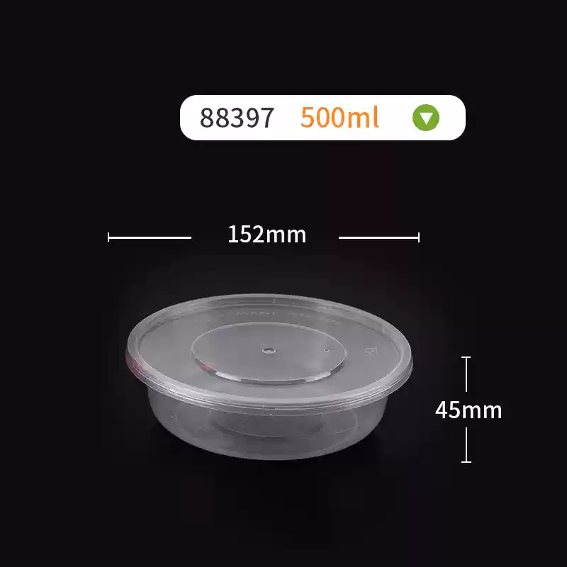 Recipient de unică folosință, rotund, 650 ml, pentru Eight Treasures Rice și Laba Porridge, bol pentru take-away, îngroșat
