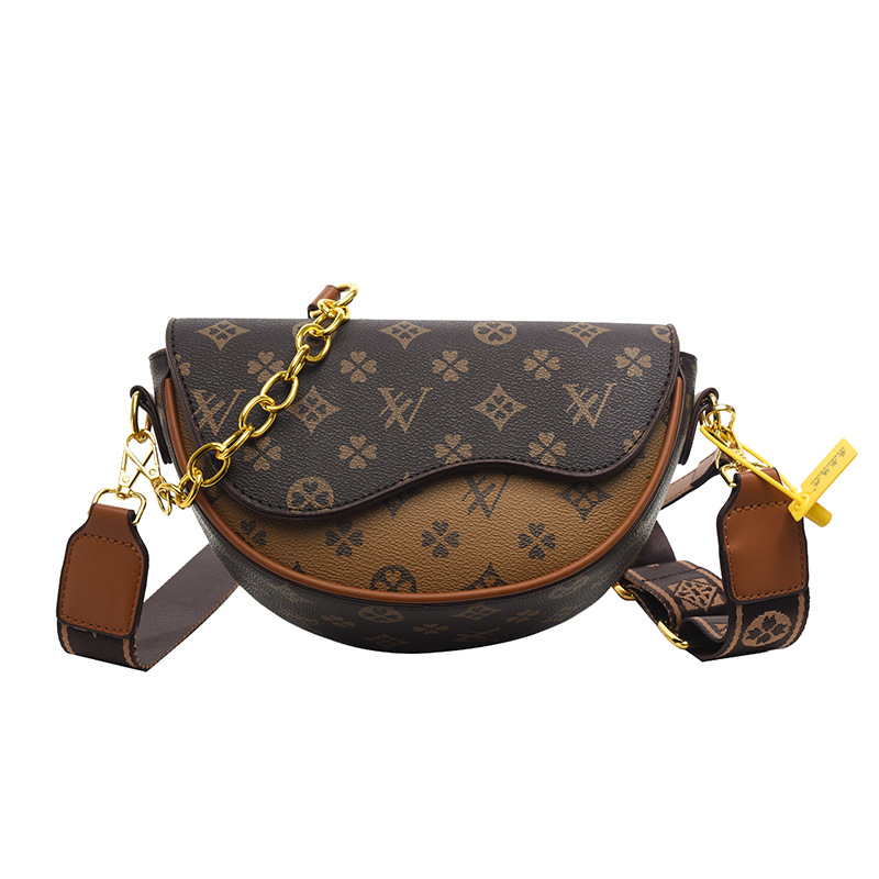 Teksturirana sedlasta torbica za žene s otiskom, crossbody stil, svestrana za nošenje preko ramena