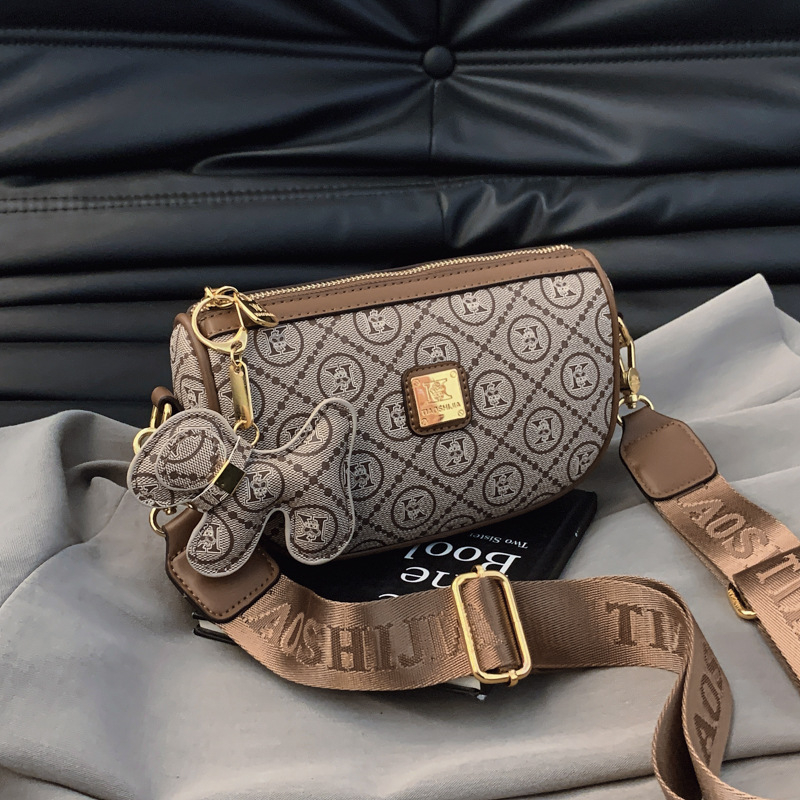 Ženska torbica u stilu sedla, 2025 novi model, vrhunski dizajn, torba preko ramena ili crossbody s širokim remenom