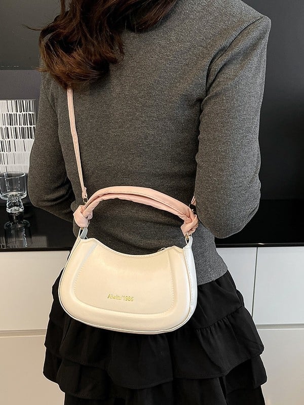 2025 nova moda retro torba preko ramena s PU teksturom, mala ženska torba