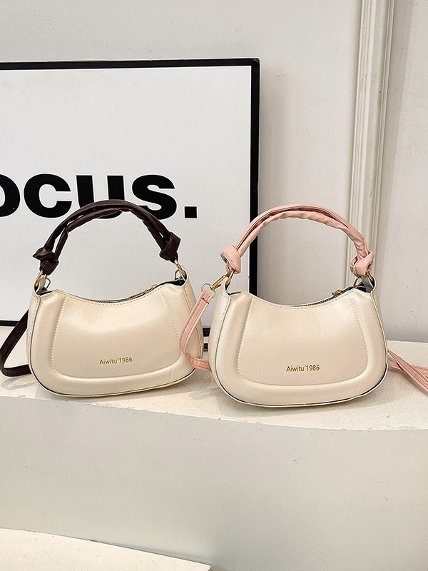2025 nova moda retro torba preko ramena s PU teksturom, mala ženska torba