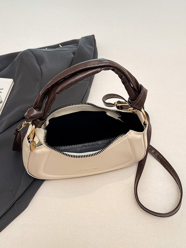 2025 nova moda retro torba preko ramena s PU teksturom, mala ženska torba