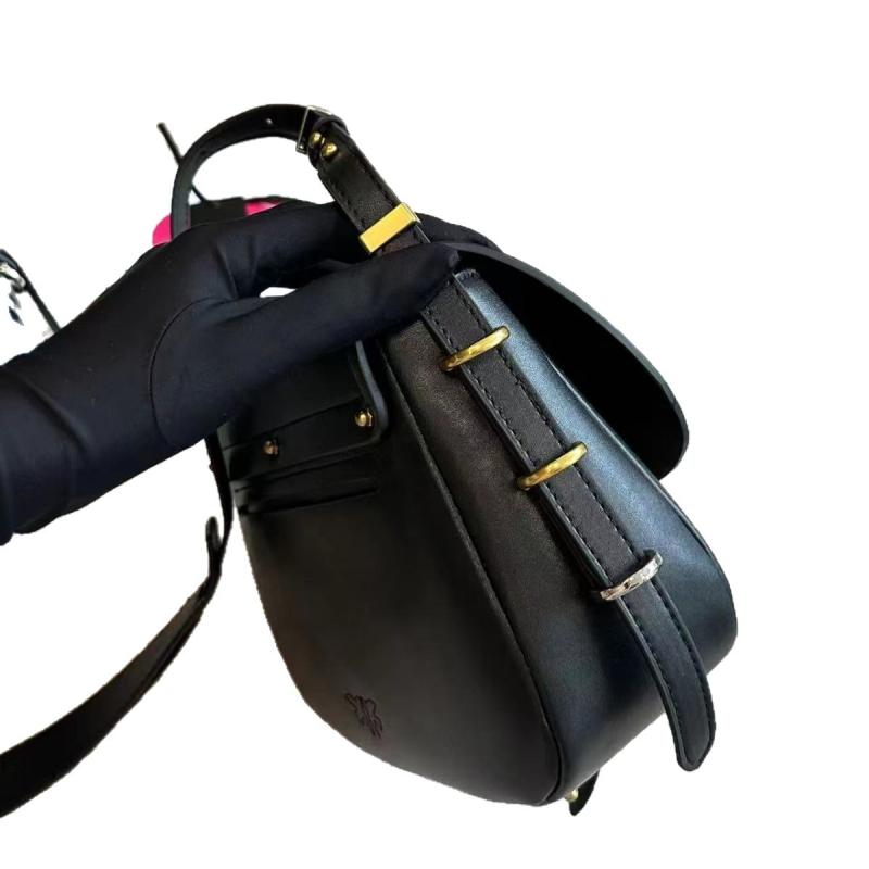 Ženska torba tipa sedlo, mala crossbody, od teleće kože, polukružnog oblika, magnetsko zatvaranje, za svakodnevnu upotrebu