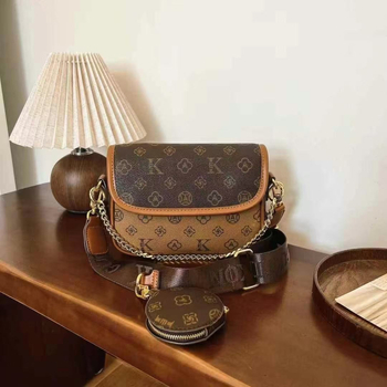 Gutiko 2024 Korejskog stila sedlast torba s lancem, blok boja, crossbody torba