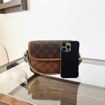 Gutiko 2024 Korejskog stila sedlast torba s lancem, blok boja, crossbody torba