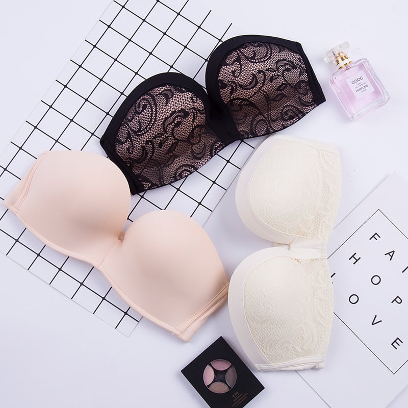 Miracle Generation Sutien fără bretele pentru femei, push-up wireless, sutien invizibil pentru rochii de mireasă