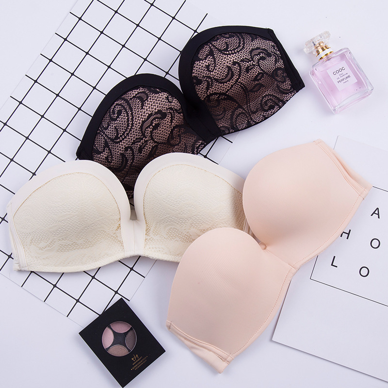 Miracle Generation Sutien fără bretele pentru femei, push-up wireless, sutien invizibil pentru rochii de mireasă
