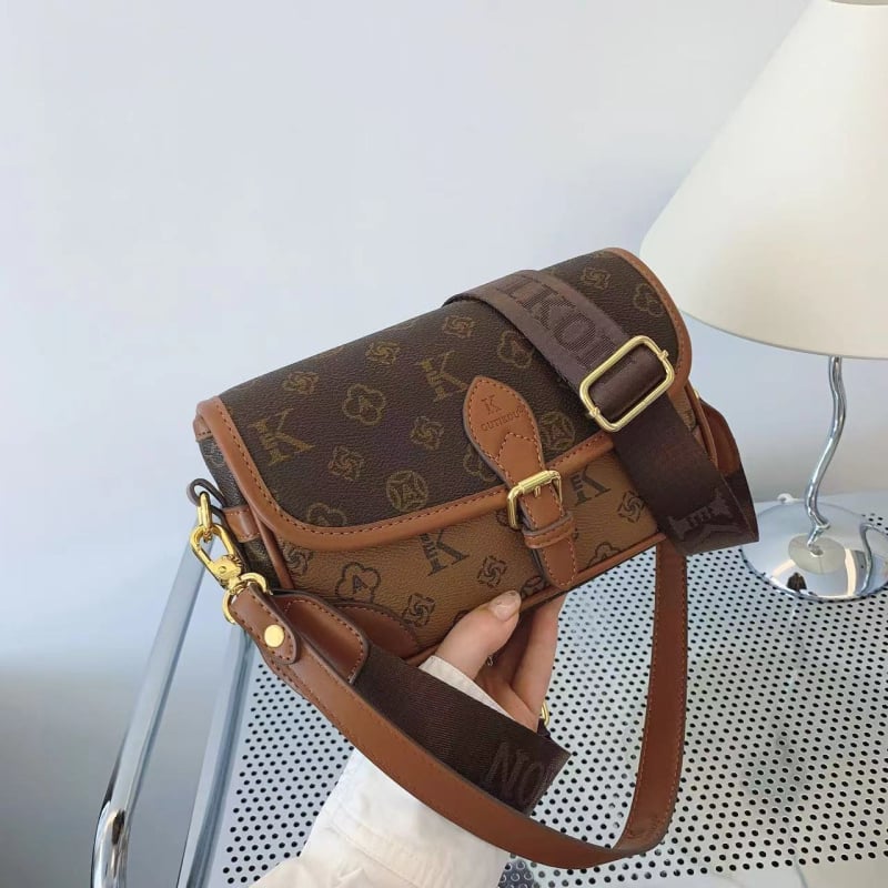 Ženska torbica iz serije s floralnim uzorkom, velika kapaciteta: Tote torba, Messenger torba, Saddle torba i Crossbody torba