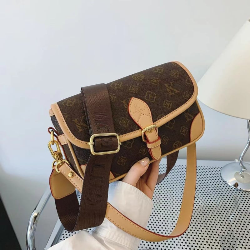Ženska torbica iz serije s floralnim uzorkom, velika kapaciteta: Tote torba, Messenger torba, Saddle torba i Crossbody torba