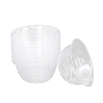 Vasuri de unică folosință, de înaltă calitate pentru uz casnic, boluri din plastic pentru orez, boluri de tip airline, cristal transparente, rezistente la temperaturi înalte