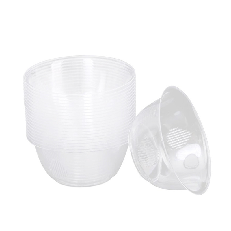 Vasuri de unică folosință, de înaltă calitate pentru uz casnic, boluri din plastic pentru orez, boluri de tip airline, cristal transparente, rezistente la temperaturi înalte