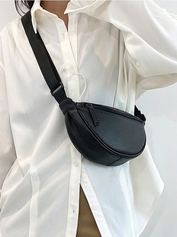 Torba u korejskom stilu u obliku polumjeseca, novo 2026. model, sedlasta torba od PU kože, mala crossbody torba za žene, minimalistička i vrhunske kvalitete