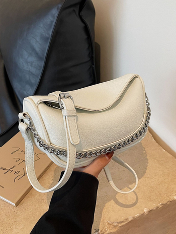 Mala ženska PU kožna crossbody torba, oblik sedla, svakodnevna upotreba