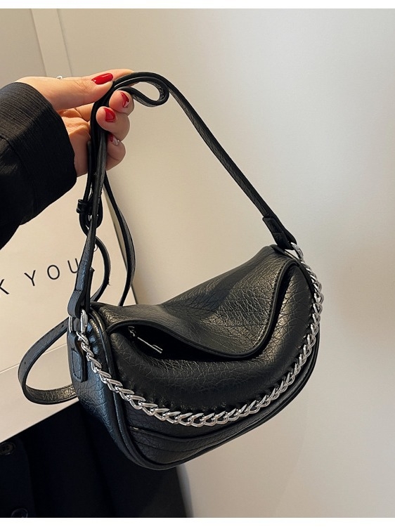 Mala ženska PU kožna crossbody torba, oblik sedla, svakodnevna upotreba