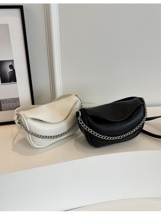 Mala ženska PU kožna crossbody torba, oblik sedla, svakodnevna upotreba