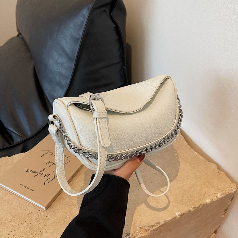 Mala ženska PU kožna crossbody torba, oblik sedla, svakodnevna upotreba