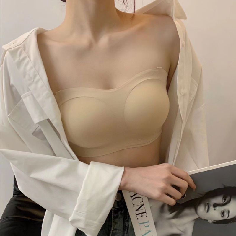 Sutien bez naramenica, nevidljiv, anti-klizanje, bezšavni dizajn, push-up, seksi leđa