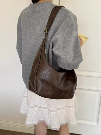 Ženska torba velike kapacitete, ljetni retro dumpling bag, torba preko ramena ili crossbody