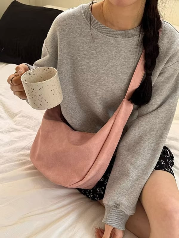 Ženska torba velike kapacitete, ljetni retro dumpling bag, torba preko ramena ili crossbody