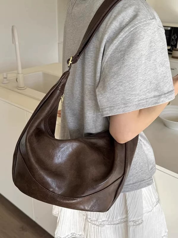 Ženska torba velike kapacitete, ljetni retro dumpling bag, torba preko ramena ili crossbody